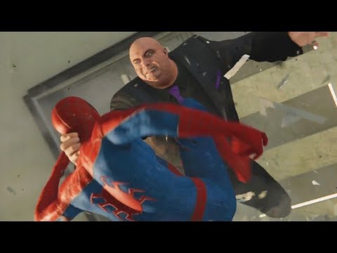Marvel's Spider Man (PS4) - Kingpin Boss Battle Gameplay | PS4 Pro (1080p)