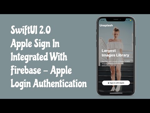 SwiftUI 2.0 Login Page + Apple Sign In Integrated With Firebase - Apple Login - SwiftUI Tutorials