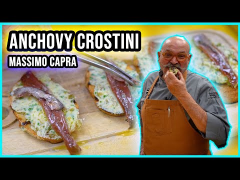Anchovy & Garlic Crostini • Massimo Capra’s Quick Italian Antipasto