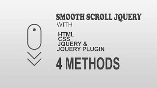 How to Create a Smooth Scrolling Effect in Website || with jQuery , HTML...