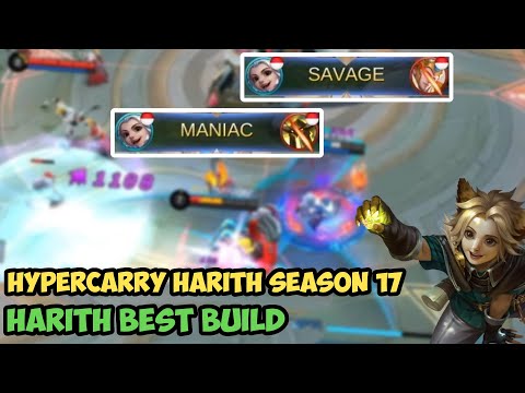 Savage!!! Hypercarry Harith Season 17 Best Build - Mobile Legends