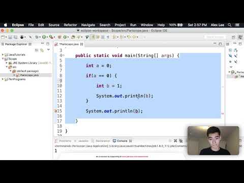 Java Scope Scope Of Variables In Java Tutorial 53