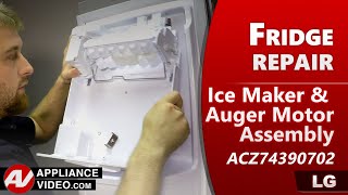 LG Refrigerator Not Producing Ice - Ice Maker and Auger Motor Repair