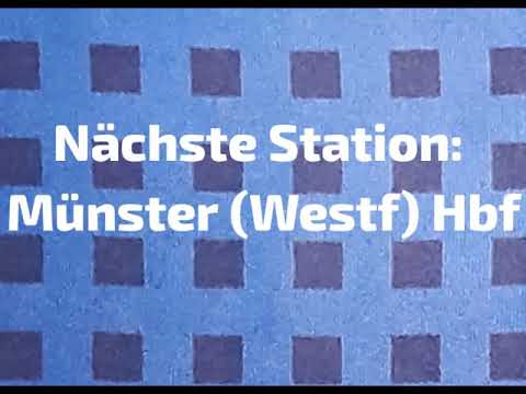 (DB Regio NRW) RE2 Ansage: Münster (Westf) Hbf + Anschlüsse