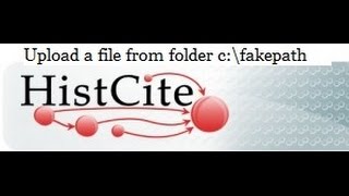 Histcite: Upload a file from folder c:\fakepath\