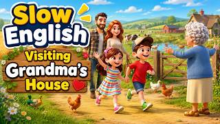 Visiting Grandma's House in the Village! 🌾 | Easy English Story for Beginners (A2)