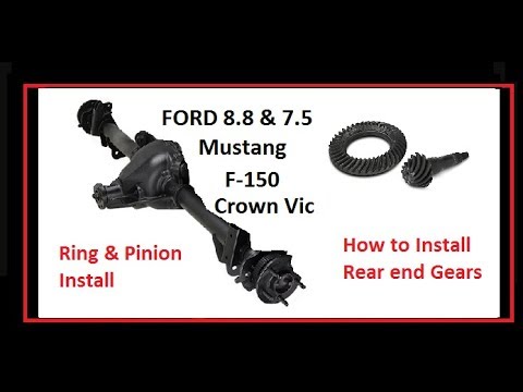 Ring and Pinion gear install: How to install rear end gears. Ford 8.8 inch and other 3.55 4.10 3.73