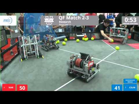 VEX Worlds 2016 - VEX U - Research - QF 2-3 (NAR) 178 vs 262 (CSUN)