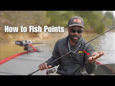 Winter Bass Fishing - How to fish points (best areas + lures)