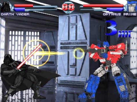 Darth Vader vs Optimus Prime
