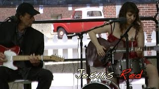 Jo Serrapere & John Devine at the Grove Stage, Ann Arbor Summer Festival “Jesus Red”