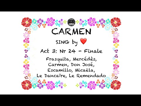 Carmen Act3/24 Finale | SING in TEMPO | The Opera Pianist | Opera Karaoke | Piano Accompaniment