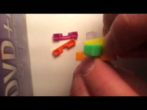 BURR PUZZLE 6 PIECES SOLUTION - PLASTIC COLORS VERSION