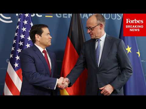 Secretary Of State Marco Rubio Meets With German Chancellor Friedrich Merz In Munich, Germany