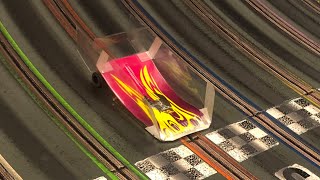 KC racing prototype wing car testing at P-1 Slot car raceway. @brushle