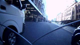 Elizabeth & Flinders Street Melbourne Bike lane cut off