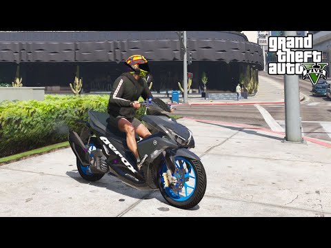 YAMAHA AEROX 155cc NIH BOS SENGGOL DONG NGAB KENCANG NGEBUT - GTA V INDONESIA EPISODE SPESIAL