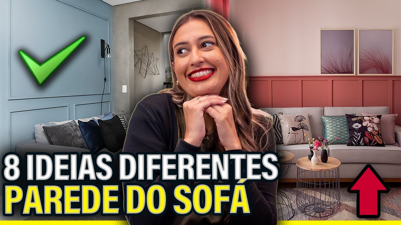 8 IDEIAS DIFERENTES PARA DECORAR A PAREDE DO SOFÁ