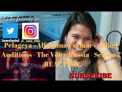 Pelageya «Alfonsina y el mar» - Blind Auditions - The Voice Russia - Season 7| REACTION