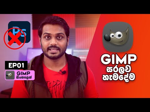 How To Use GIMP Photo Editor Interface and Basics | Sinhala Tutorial