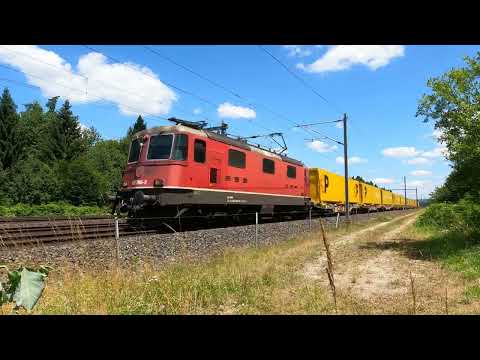 Trainspotting in der Schweiz, Viel Verkehr bei Rupperswil am 10.Juli 2025, Teil 1 von 2