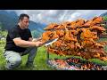 I Made A Grill And Cooked All These Chickens