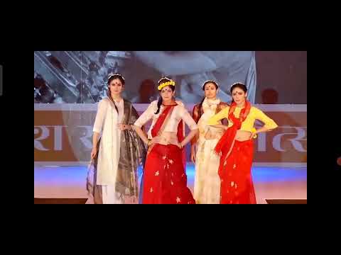 Walking the ramp for designer Roopika Rastogi at the Khadi Fashion Show in Lucknow.