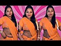 Surya Prabha In Orange Saree