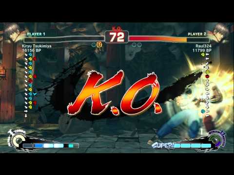 Kiryu Tsukimiya [Guy] vs Raul324 [Guy] SSF4 Japanese Online Ranked Matches - TRUE-HD