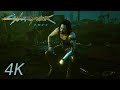 Johnny Silverhand visits his Grave - Correct Dialogue for Secret Ending | Cyberpunk 2077 [4K]