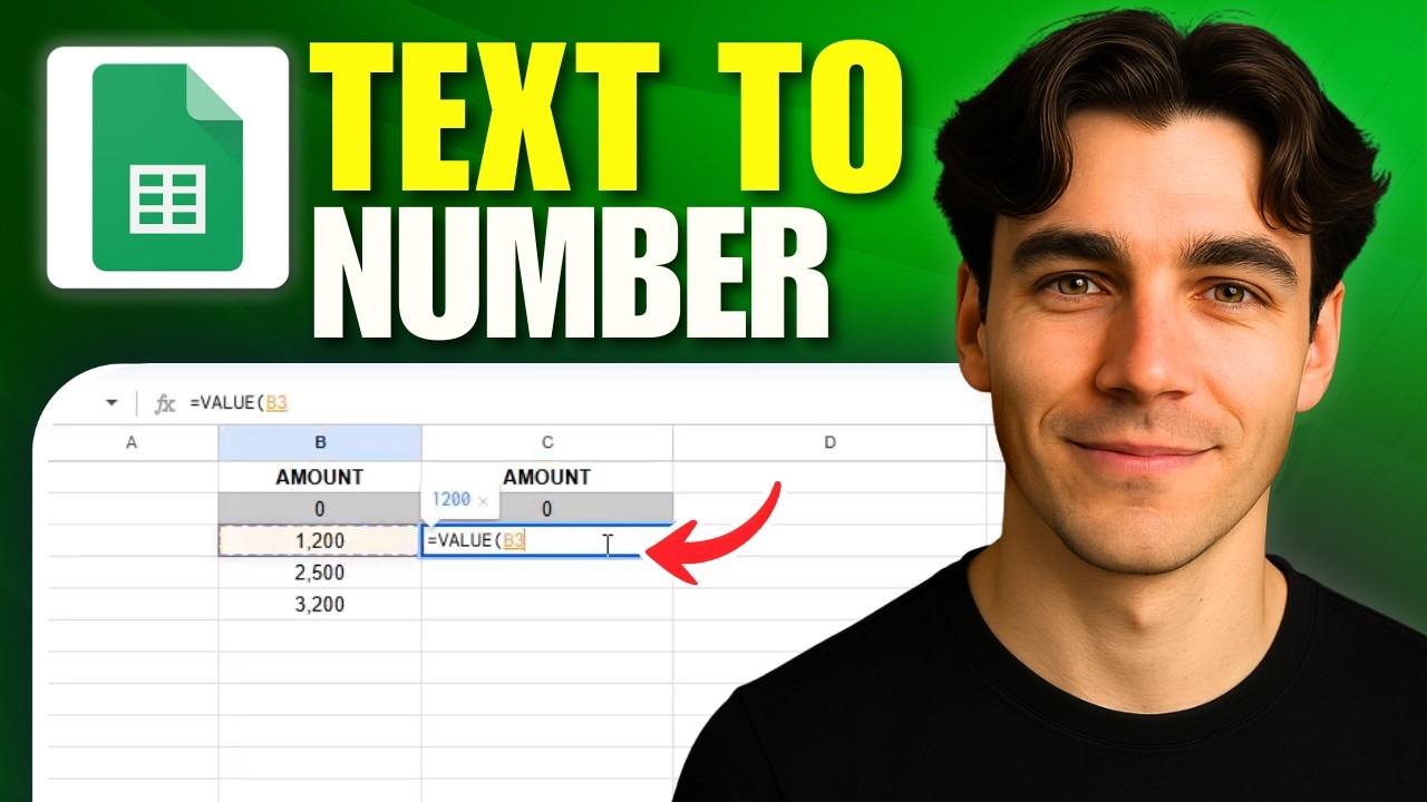 How To Convert Text To Numbers In Google Sheets (Tutorial 2026)