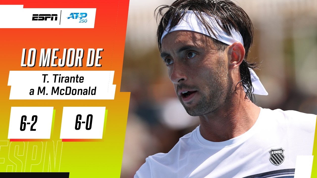 TIRANTE APLASTÓ A SU RIVAL Y PASÓ SIN PROBLEMAS EN EL ATP DE HOUSTON | RESUMEN