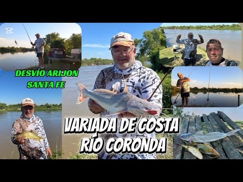 VARIADA DE COSTA EN RÍO CORONDA ZONA DE DESVÍO ARIJON SANTA FE #pesca #variada #pescadecosta 