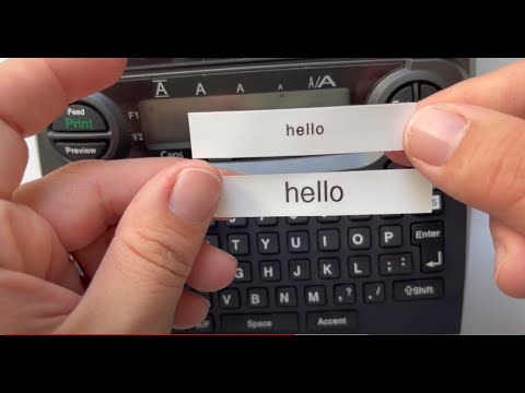 How to change Font Size, Font Style and Font Type on your Brother PT-1890 P-touch Label Maker.