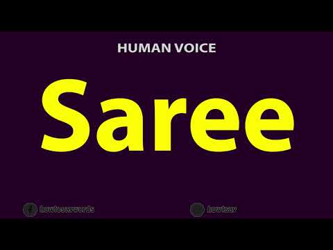 How To Pronounce Saree