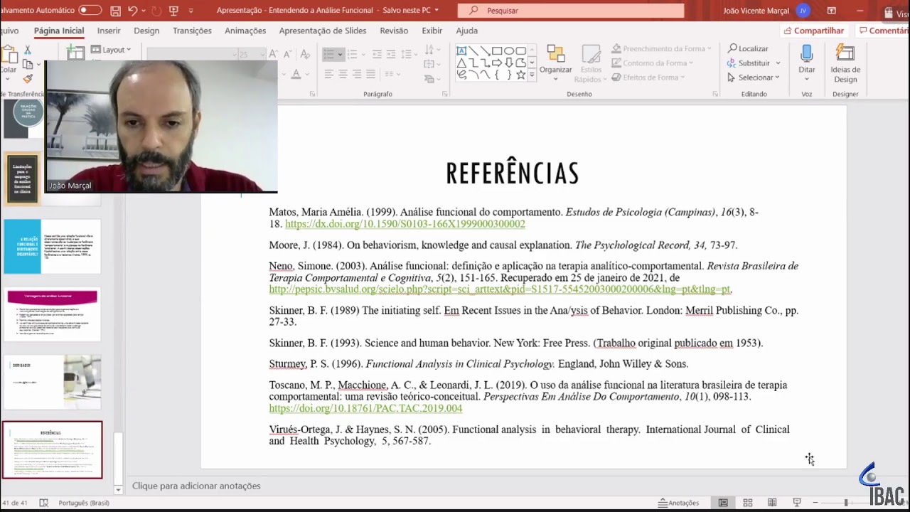 Entendendo a análise funcional de sua concepção em uma ciência do comportamento ao seu uso aplicado