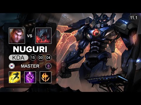 Nuguri Aatrox Top vs Jayce - KR Master Patch 11.1