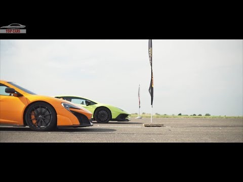 Lamborghini Aventador Vs McLaren 675LT vs Porsche 918 Spyder - DRAG RACE