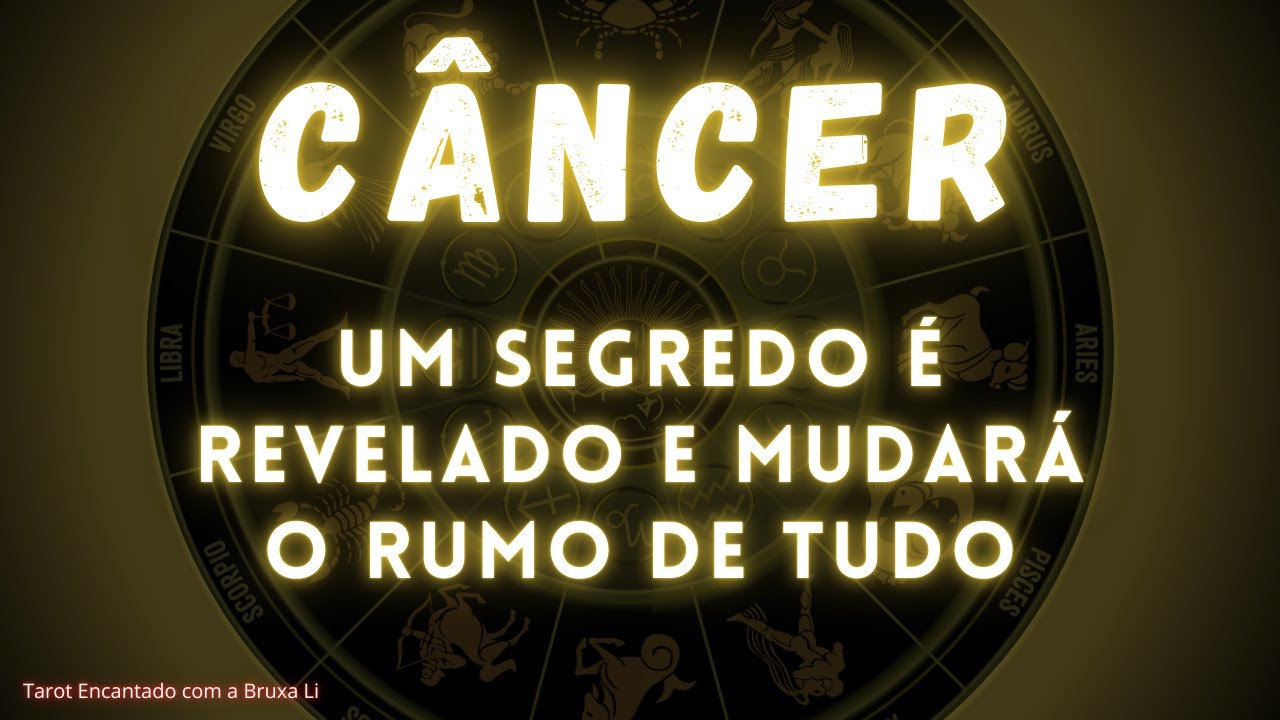 CÂNCER♋O QUE VOU TE REVELAR, MUDARÁ O RUMO DE TUDO NA SUA VIDA😱
