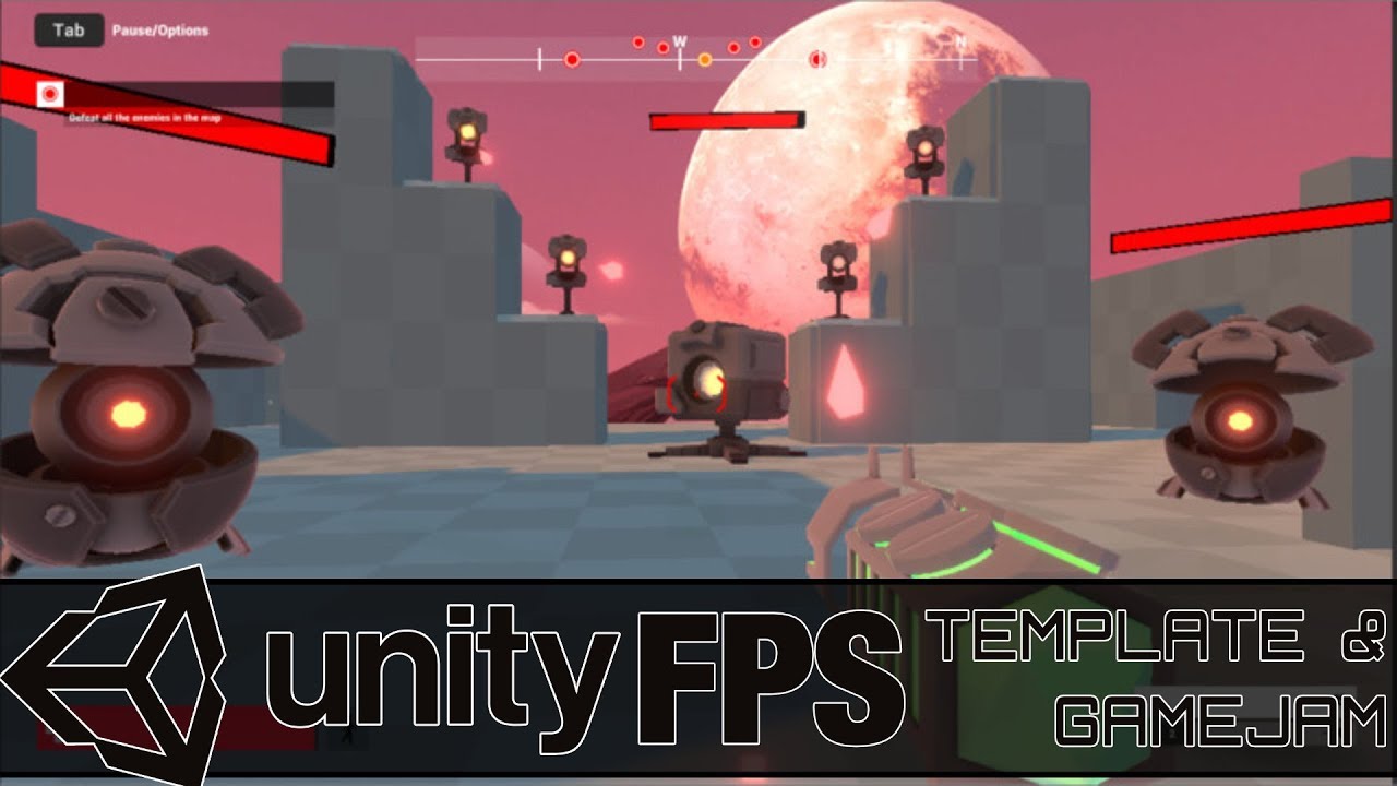 Fps Microgame Unity. Unity fps Template. Retro Unity