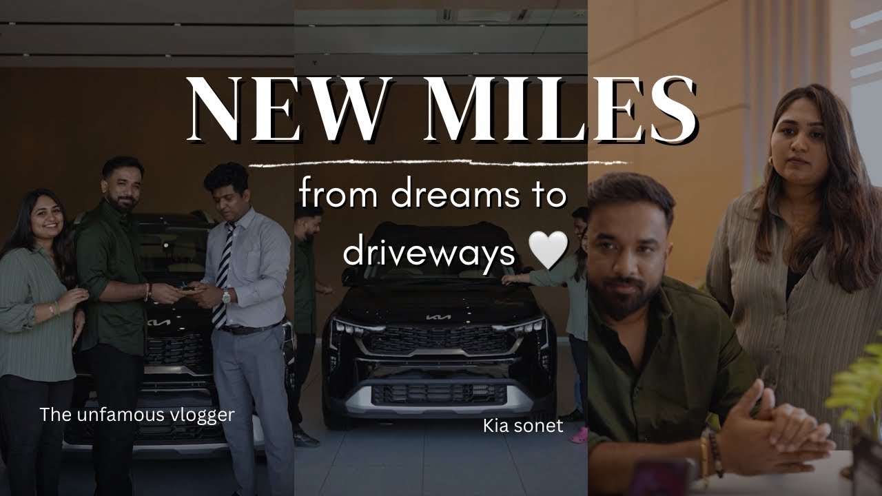 Finally Got Our Kia Sonet 🚘🤍 | Car Delivery Day Vlog #cardelivery #kochi #kiasonet