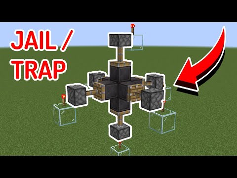 1 Minute Minecraft - Minecraft: COOL Redstone Jail/Trap (1 Minute Tutorial!)
