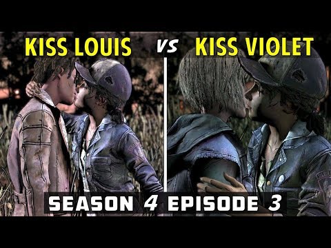 Kiss Louis vs Kiss Violet | TWD Final Season Episode 3 (Clementine Romance)