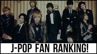 J-POP Boy Group Fan Ranking! (2016)