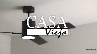 1_Watch A Video About the Casa Vieja Lex Matte Black LED Ceiling Fan with Remote/