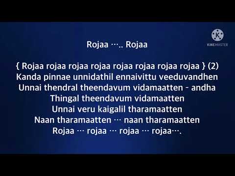 Roja Roja song lyrics |song by P.Unnikrishnan