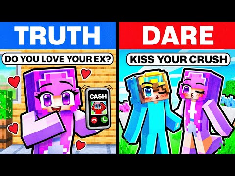 TRUTH or DARE with My Crush in Minecraft..