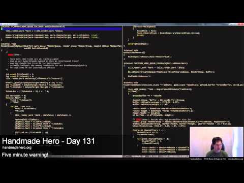 Handmade Hero Day 131 - Asynchronous Ground Chunk Composition