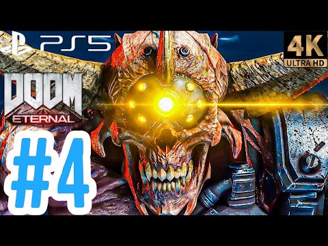 Doom Eternal Gameplay Walkthrough PART 4 (PS5 4K 60FPS) No Commentary