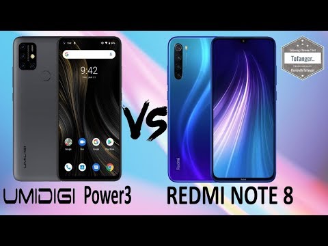 Umidigi POWER 3 VS Redmi Note 8 - 4G Smartphone Comparison